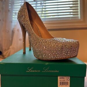 Lauren Lorraine Rhinestone Women’s High Heels Pumps